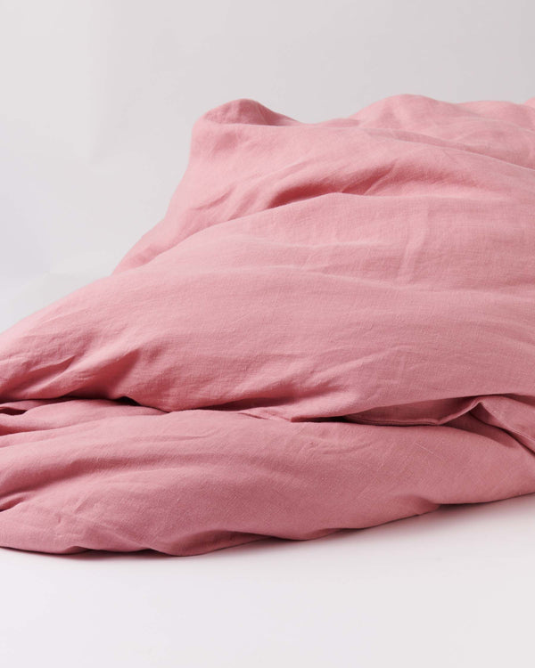 jumbled kip and co holiday collection peony linen dusty pink sheets fitted bedding australia