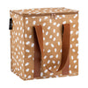jumbled kollab spotty cooler bag tan white spot insulated lunch bag cooler box work school picnic australia jumbledonline