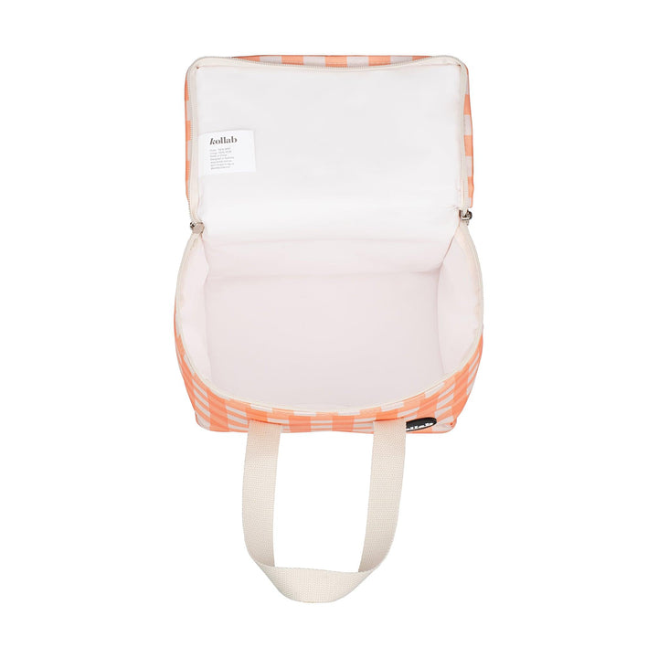 jumbled kollab apricot check orange insulated lunch box cooler bag work school picnic australia jumbledonline