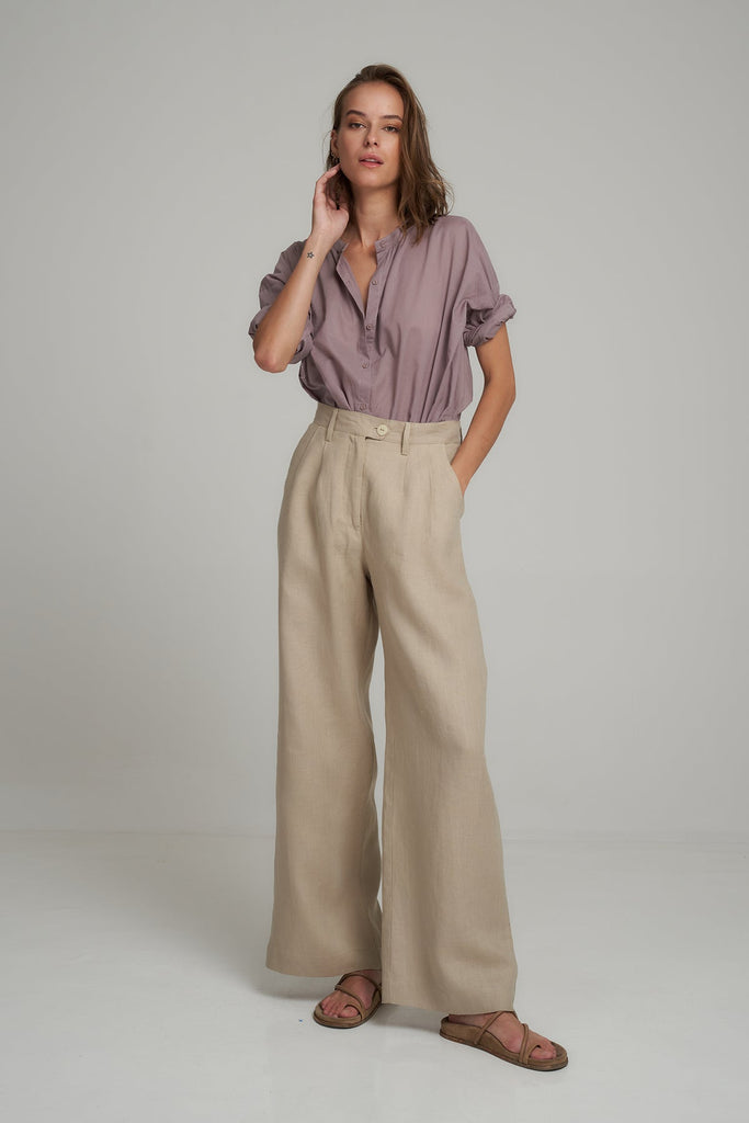 Day Pant - Linen Sand