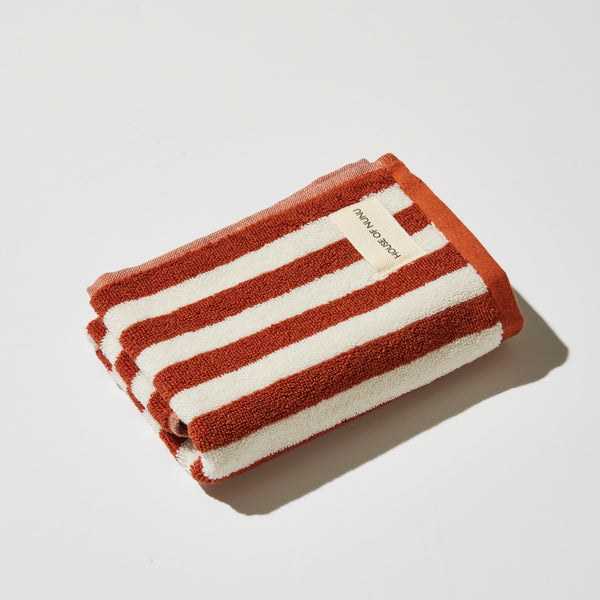 Hand Towel - Ochre Stripe