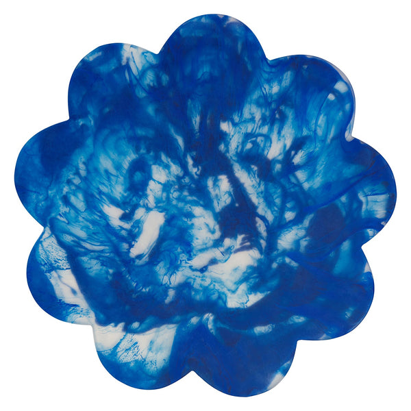 jumbled sage and clare resin Candice board platter flower blue swirl bright entertaining australia handmade jumbledonline