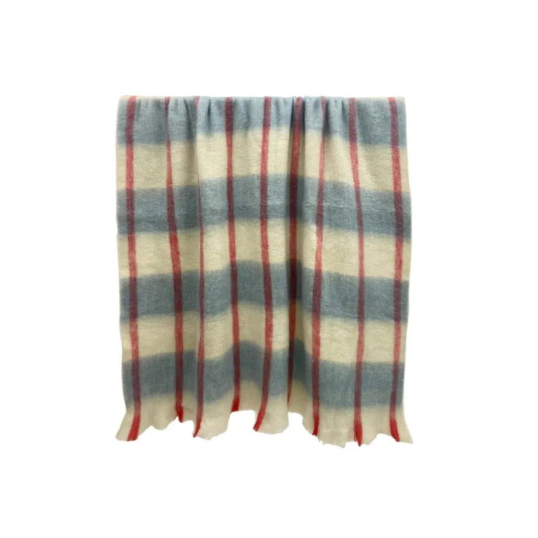 Sheena Wool Blend Throw - Blue– Jumbled