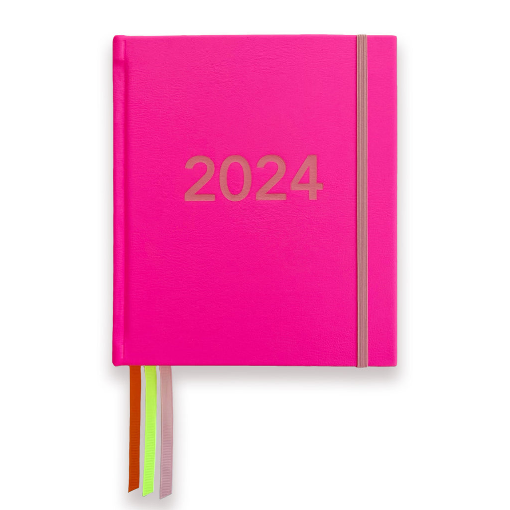 jumbled and emma kate co collaboration 2024 australian diary hot pink and blush pink