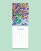 jumbled 2024 wall calendar original art month to view a3 artist flower art a year to grow birth flower christmas gift stocking filler australia jumbledonline art abstract