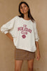 Le Holiday Club Sweater - Coconut White - Red