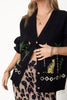 jumbled never fully dressed black running wilder cardigan leopard palm tree knit layering womens fashion australia jumbledonline