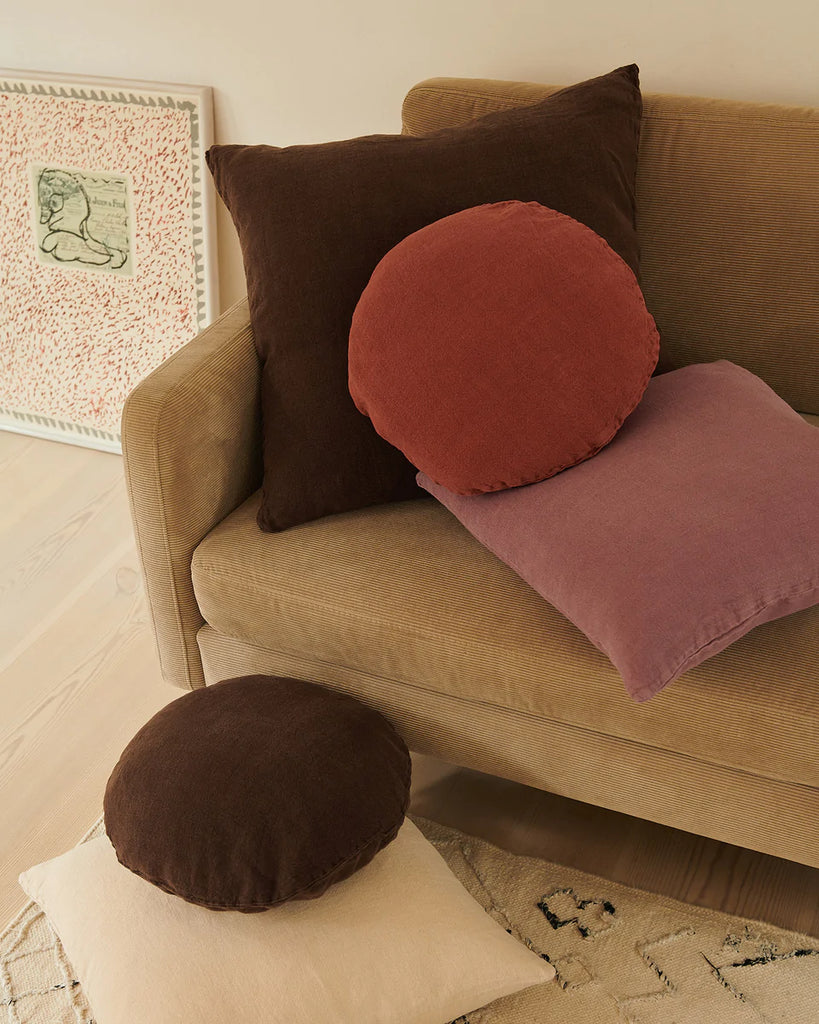 Essential Linen Cushion - Mauve