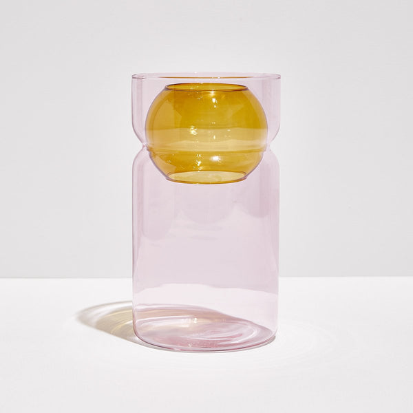 Balance Vase - Pink/Amber