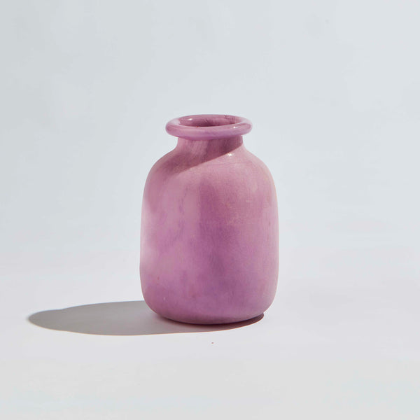 jumbled ben David kas Byron vase lilac orchid sculpture glass vase australia