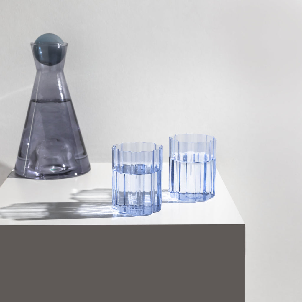 Wave Glass (Set of 2) - Blue