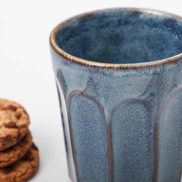 umbled indigo love collectors ritual latte cup mug navy coffee ceramic australia blue
