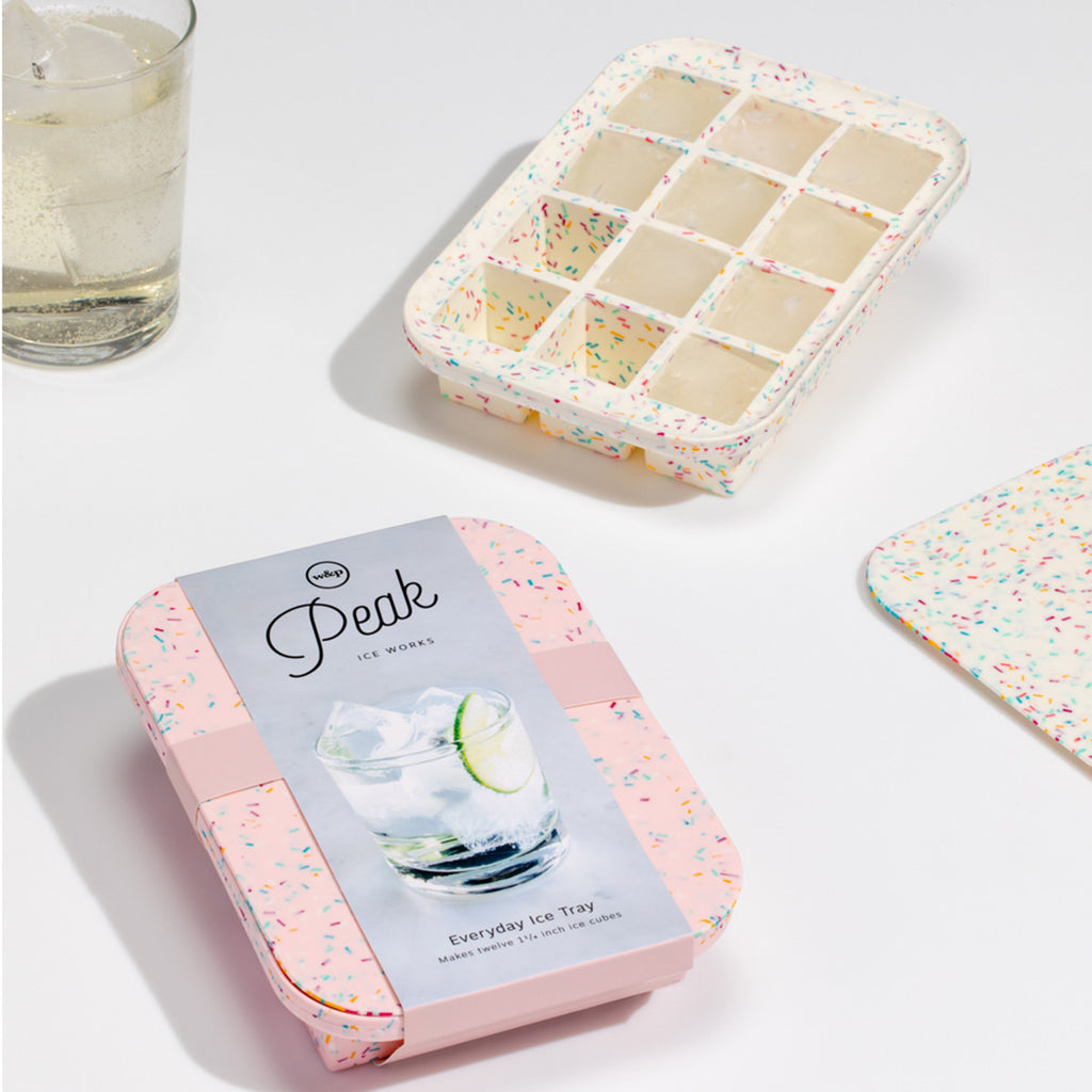 Extra Large Ice Cube Tray: Speckled Pink