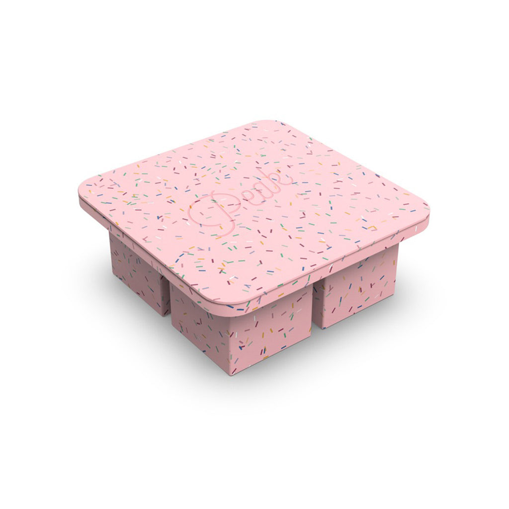 Extra Large Ice Cube Tray: Speckled Pink