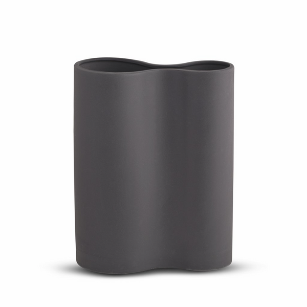 Smooth Infinity Vase - Charcoal Large