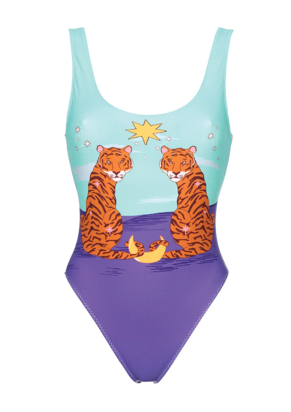 Lisa Printed Swimsuit - Tiger