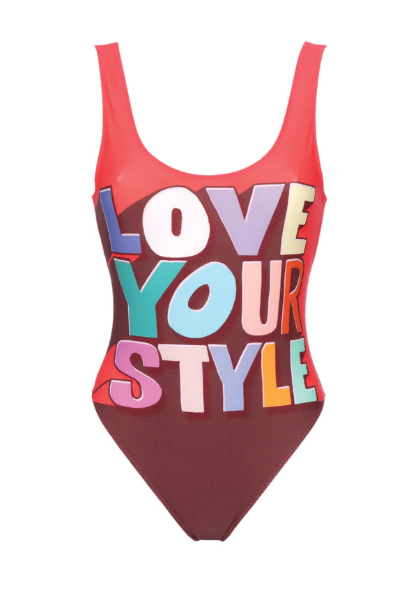 Lisa Printed Swimsuit - Love