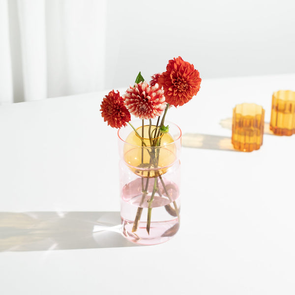 Balance Vase - Pink/Amber