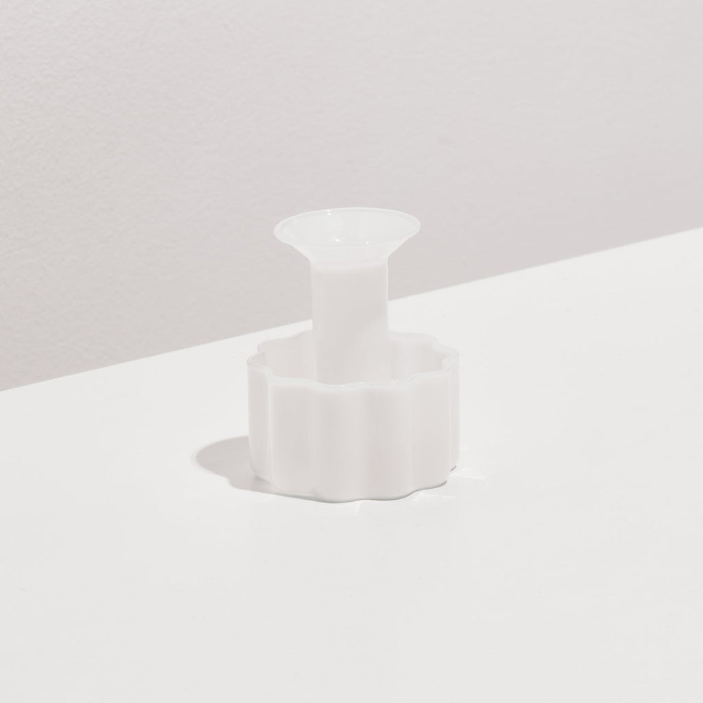 Wave Candle Holder - White