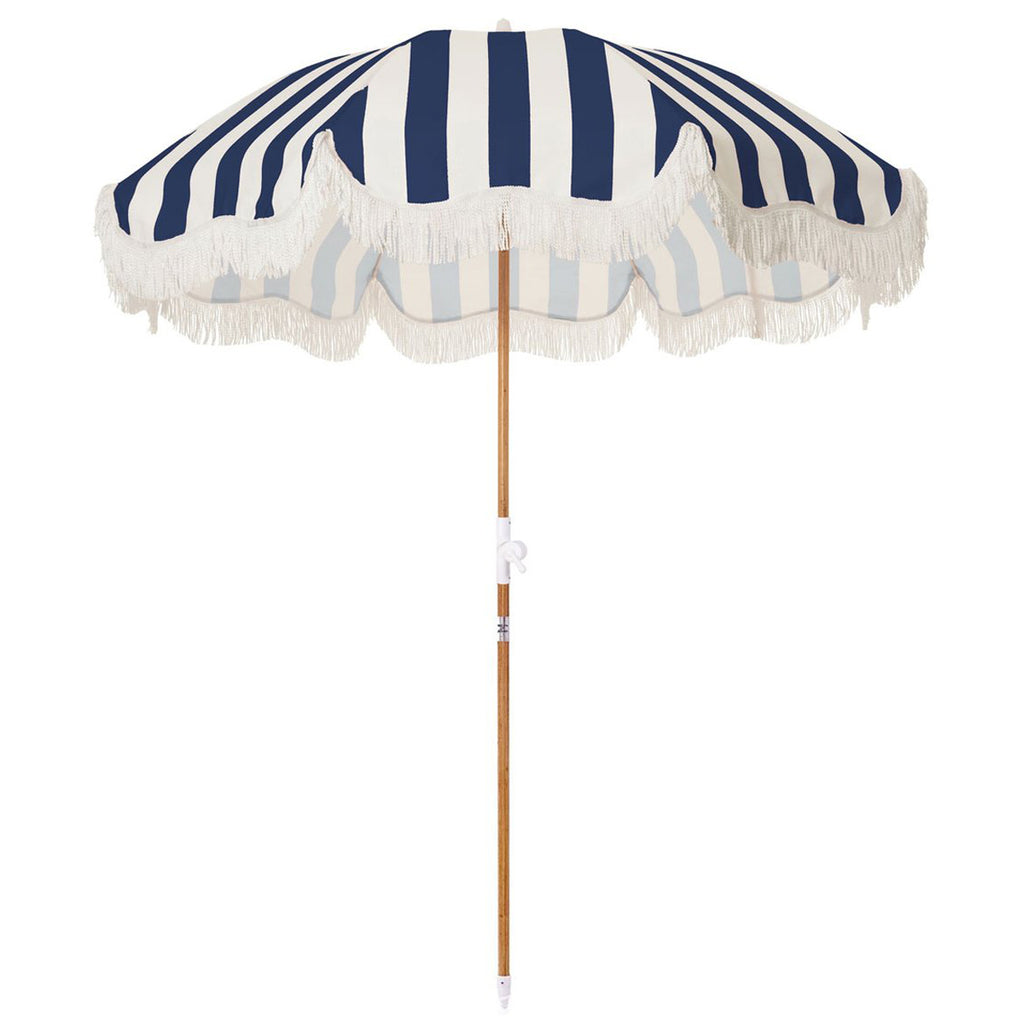 Holiday Beach Umbrella - Navy Stripe