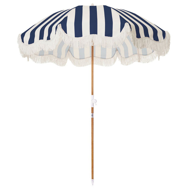 Holiday Beach Umbrella - Navy Stripe